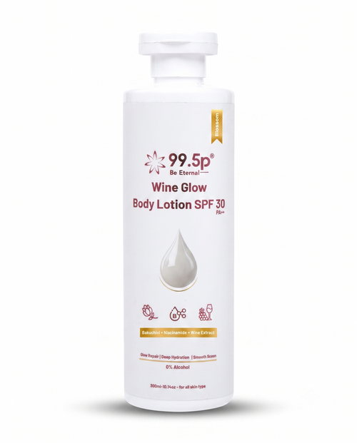 99.5p Wine Glow Body Lotion SPF 30 | Hydrating, Brightening & UV Protection