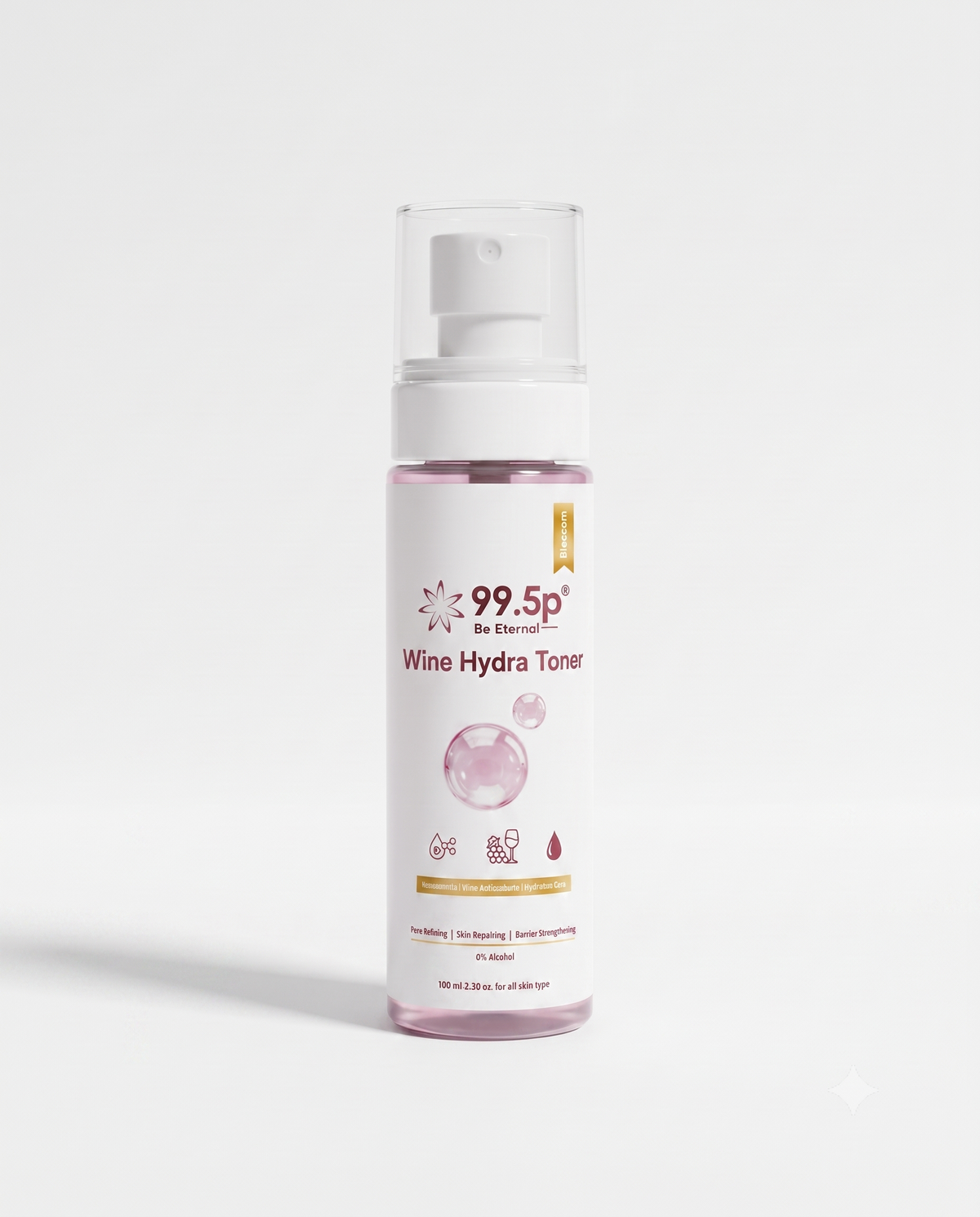 99.5p Wine Glow Face Toner with Niacinamide & Wine Extract | Hydrating & Brightening Toner