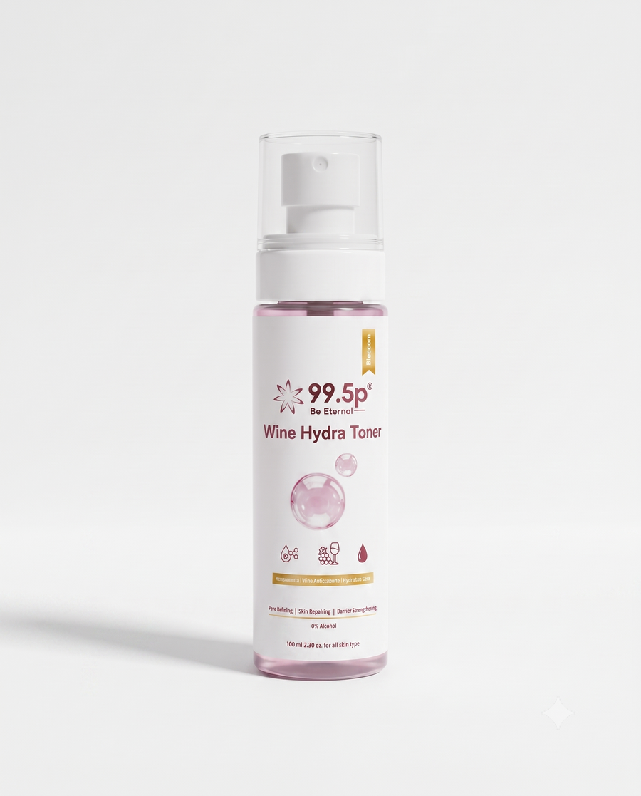 99.5p Wine Glow Face Toner with Niacinamide & Wine Extract | Hydrating & Brightening Toner