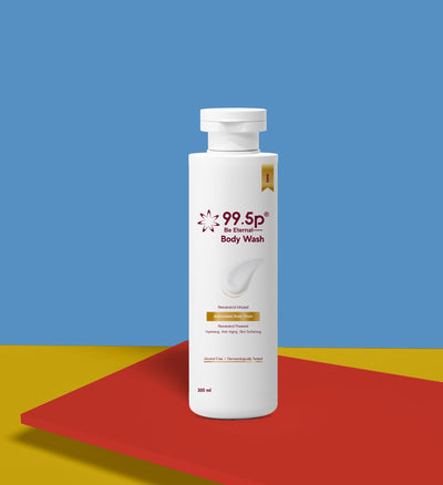 99.5p Wine Glow Body Wash with Wine Extract & Aloe Vera | Hydrating & Refreshing Daily Body Cleanser