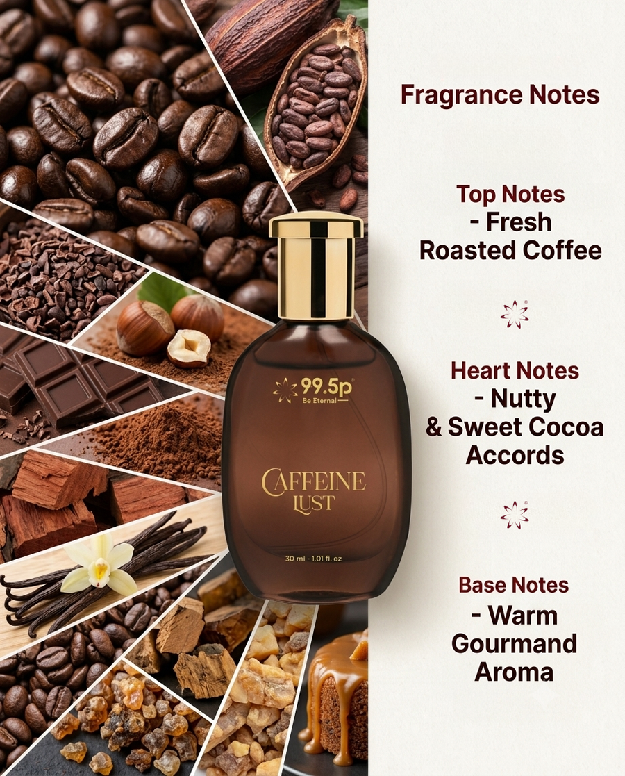 Caffeine Lust Eau De Perfume – Bold Coffee Cocoa Gourmand Fragrance